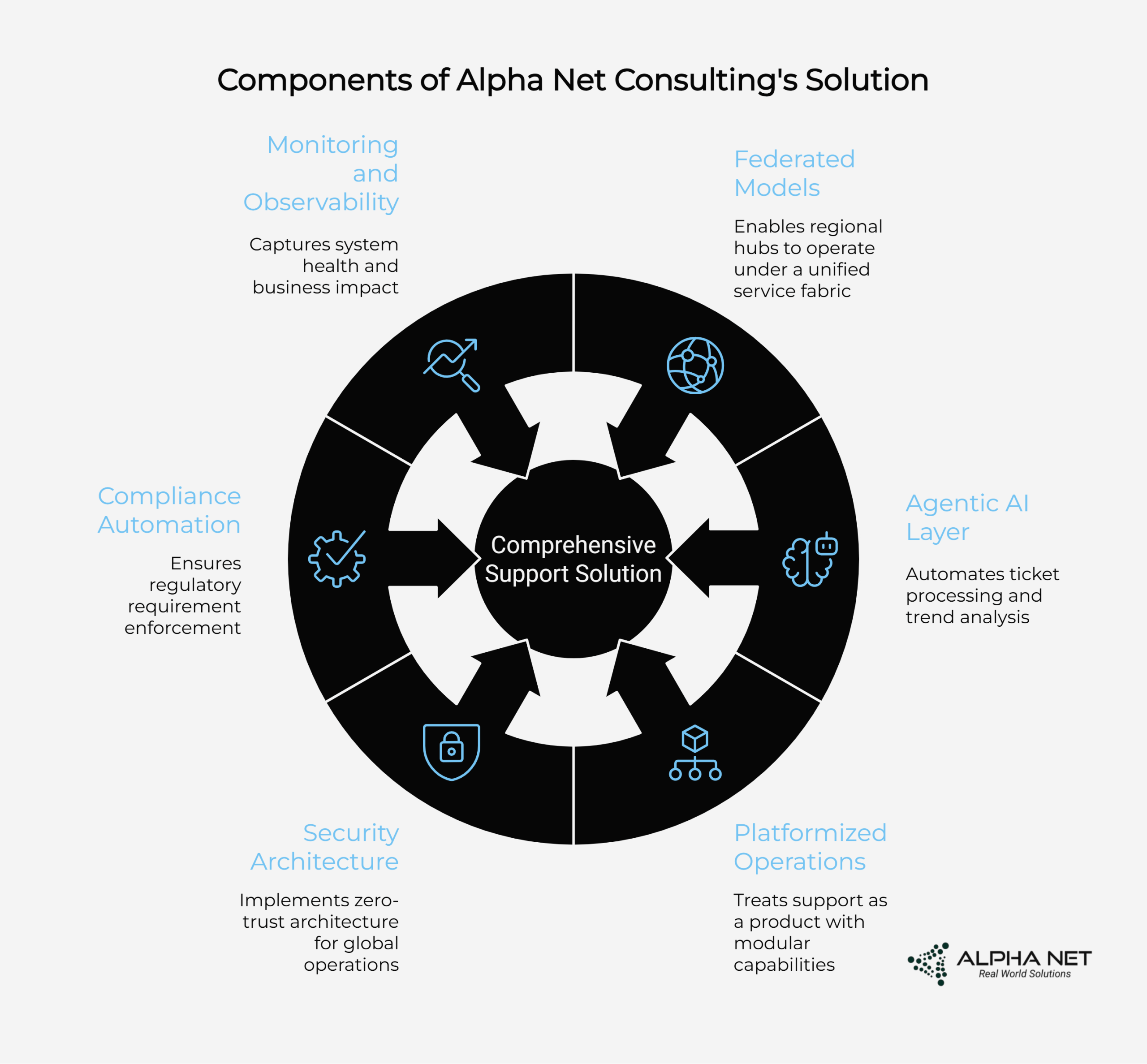 Components of Alpha Net's Solution